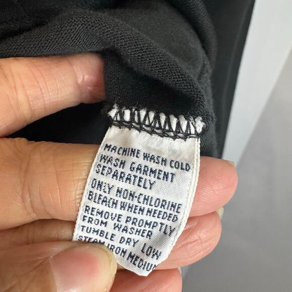 Vintage Polo Sport Snap Ralph Lauren Track Jacket Track Snap Button Black XXL - Picture 7 of 9